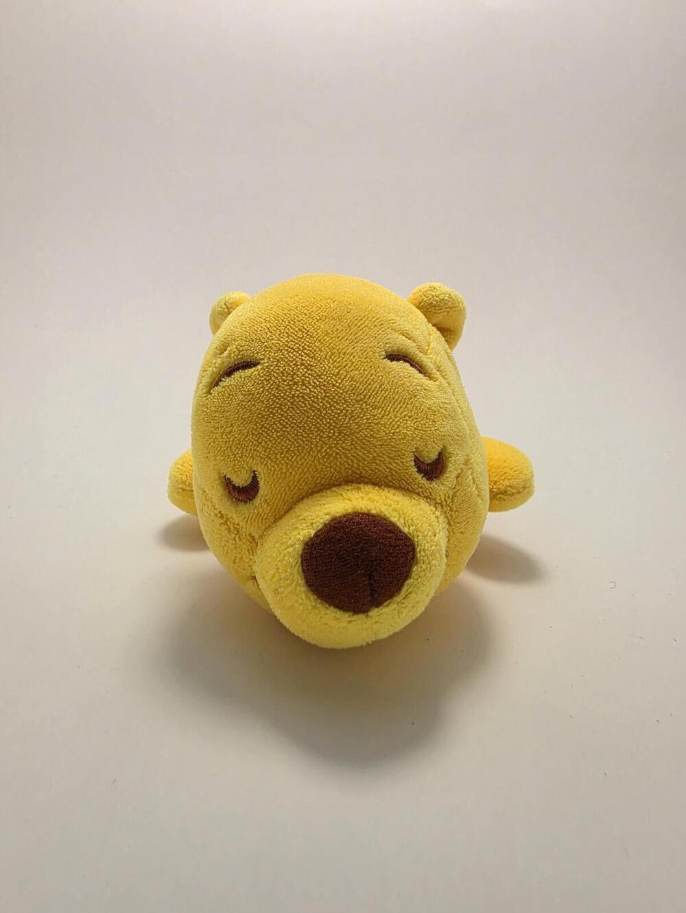 Vintage Sleeping Winnie the Pooh Plush, Vintage Collectible (4 inch)